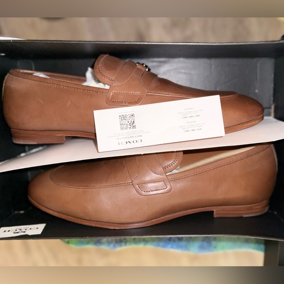 Coach Other - Coach Tanner Leather Loafers Saddle Brown Size 11D (CS020) (NIB)